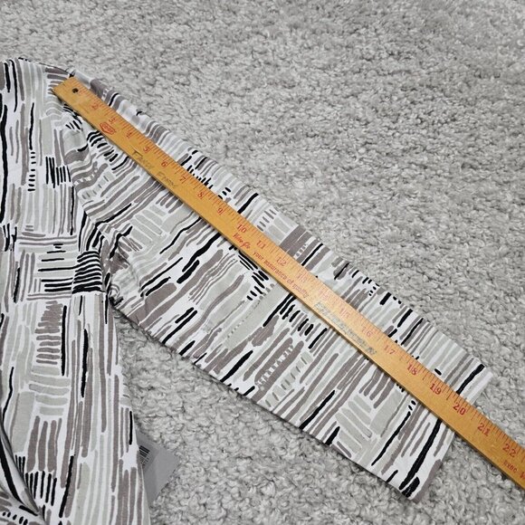 Habitat Gray Pullover Dress XL Artsy Above Knee Stretch‎ 3/4 Sleeve - Picture 11 of 13